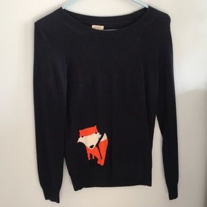 J.Crew Navy Fox Sweater